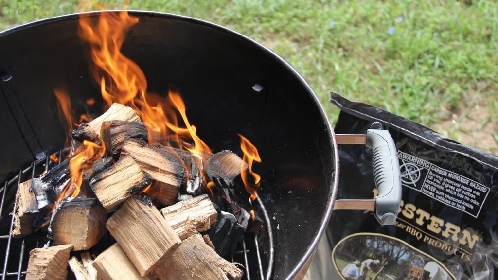 Can You Use Firewood In a Charcoal Grill