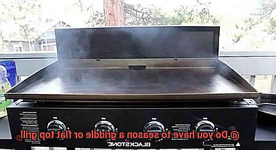 Do you have to season a griddle or flat top grill-3