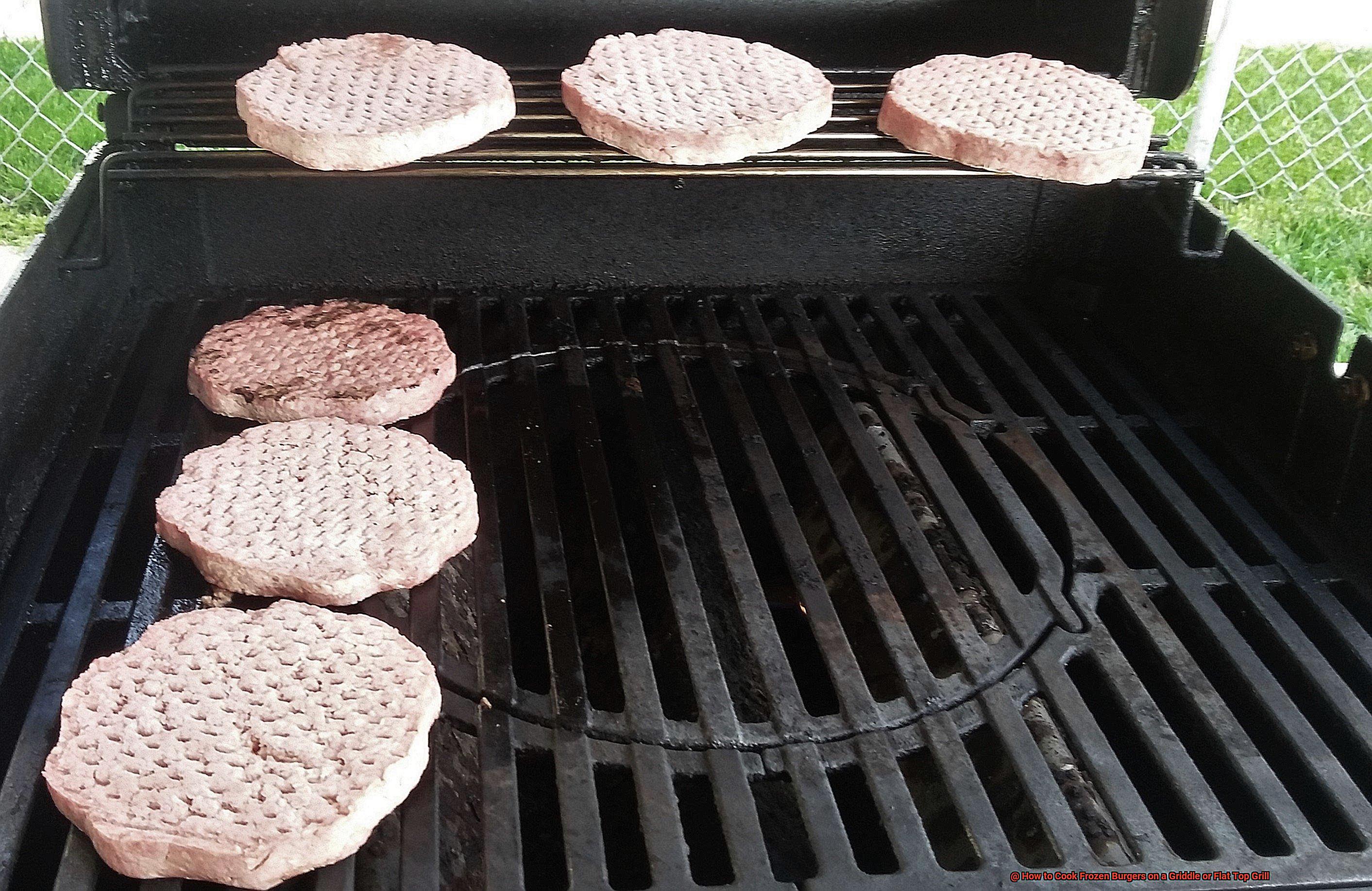 How to Cook Frozen Burgers on a Griddle or Flat Top Grill-3