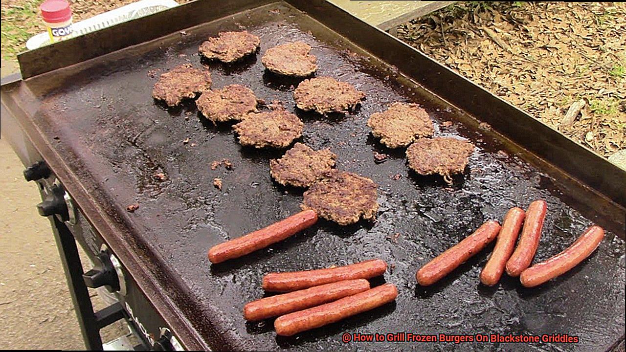 How to Grill Frozen Burgers On Blackstone Griddles-5