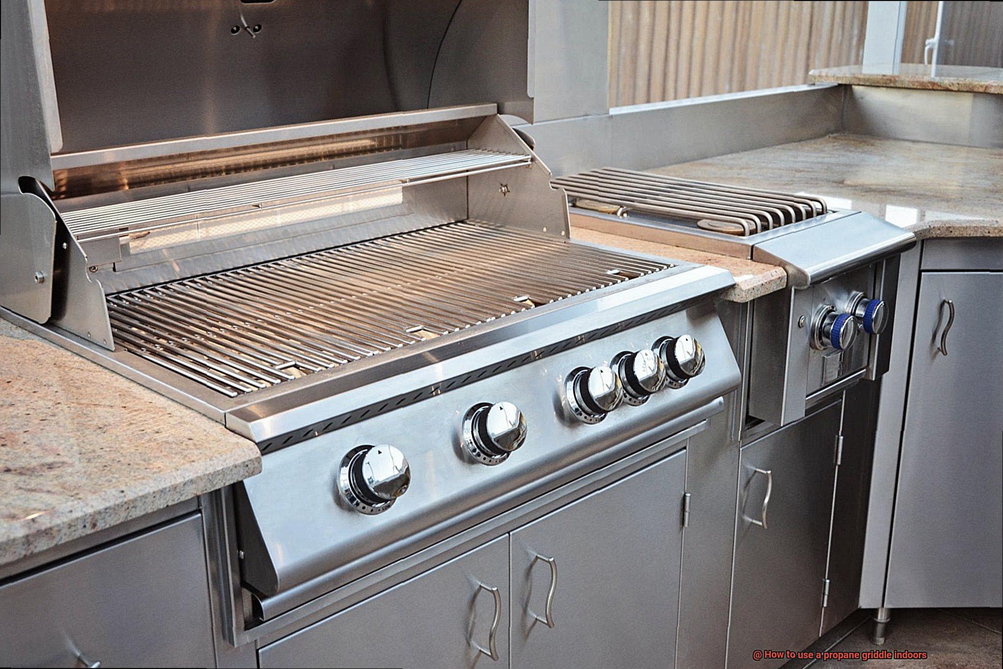 How to use a propane griddle indoors-5