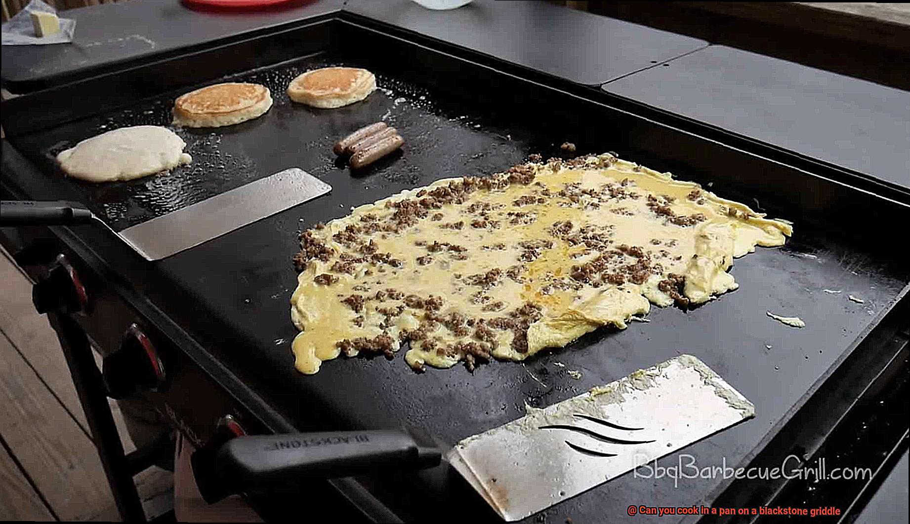 Can you cook in a pan on a blackstone griddle-2