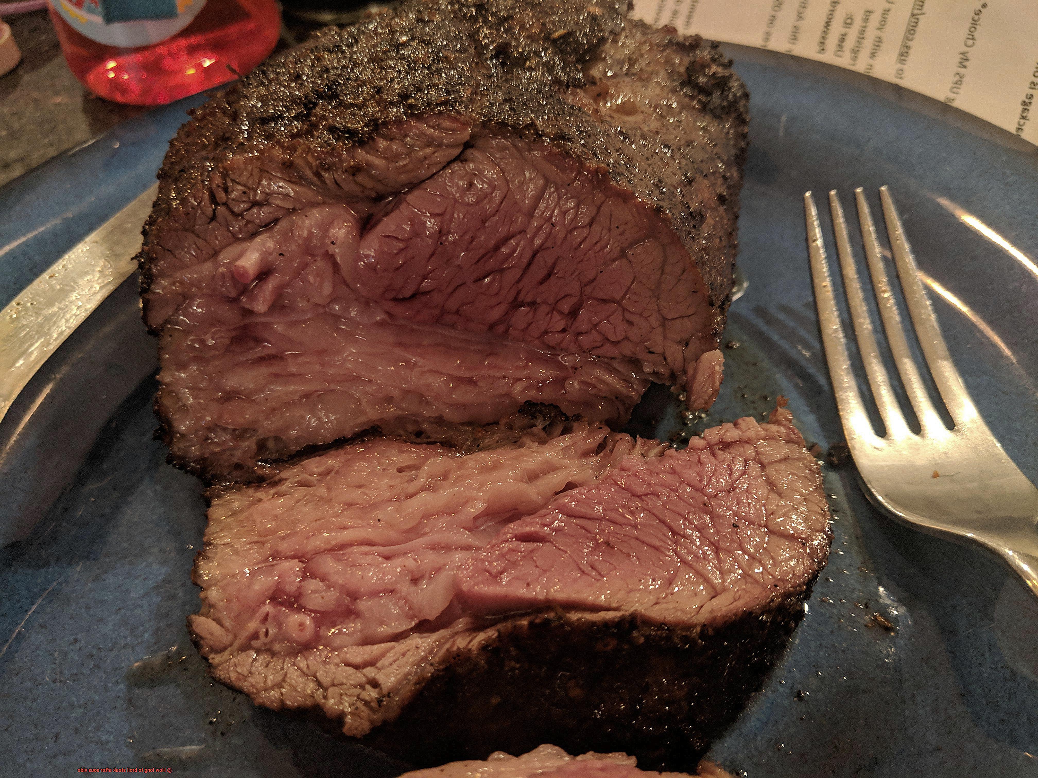 How long to broil steak after sous vide-5