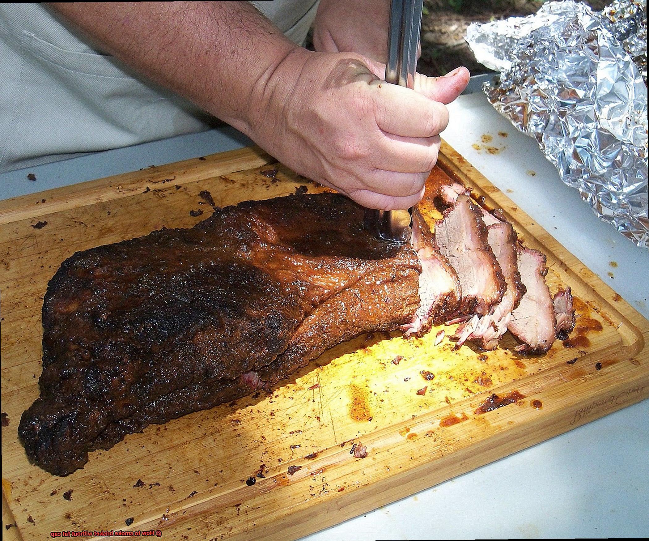 How to smoke brisket without fat cap-4