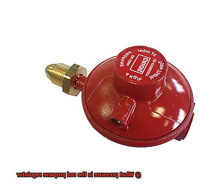 What pressure is the red propane regulator-2