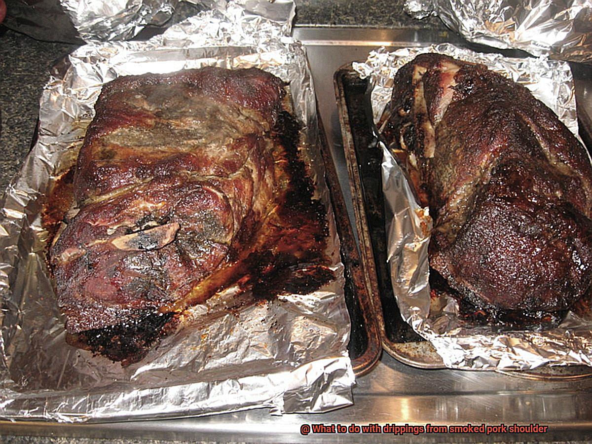What to do with drippings from smoked pork shoulder-3