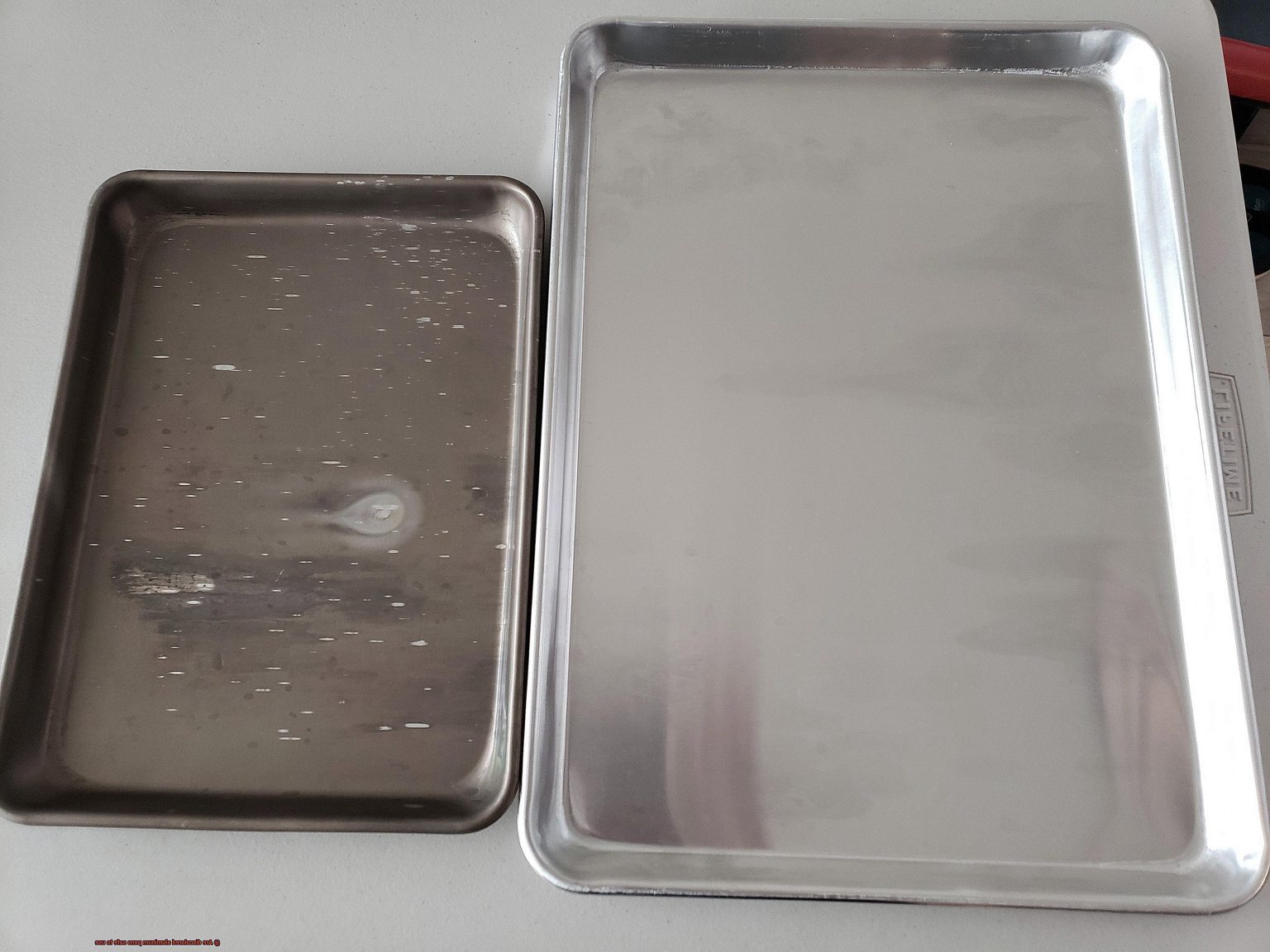 Are discolored aluminum pans safe to use? Pastime Bar And Grill