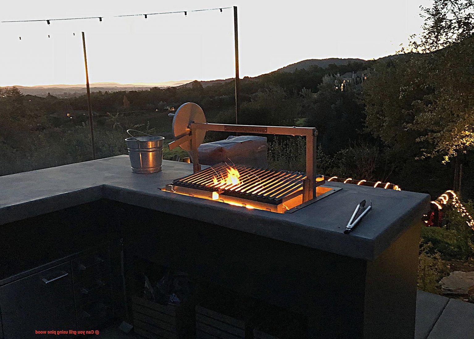 Can you grill using pine wood? Pastime Bar And Grill