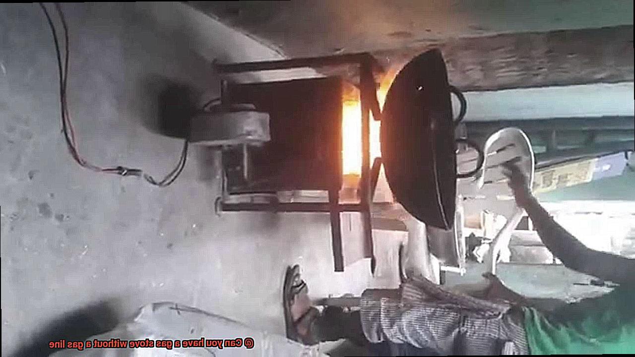 Can you have a gas stove without a gas line? Pastime Bar And Grill