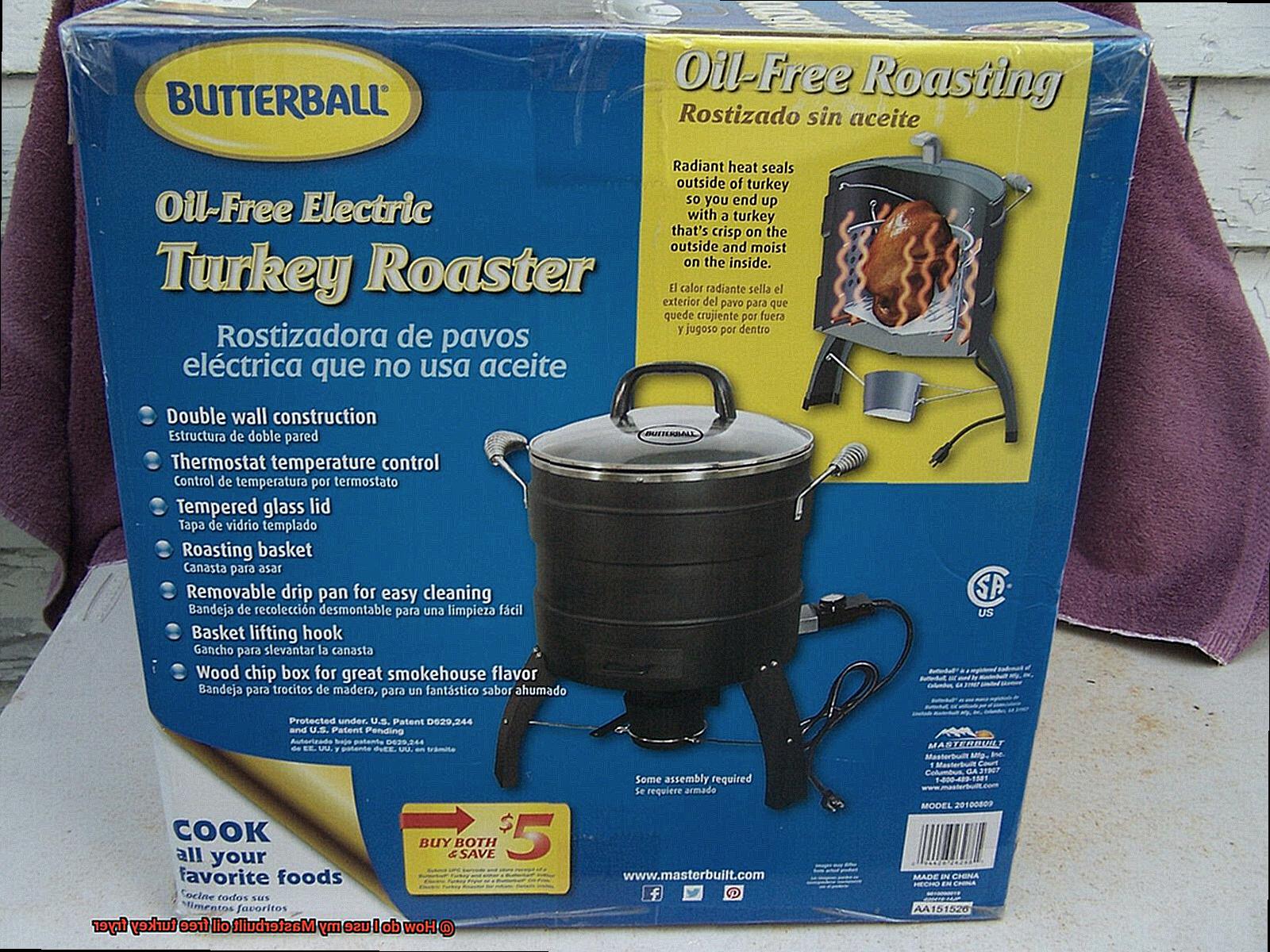 How do I use my Masterbuilt oil free turkey fryer-4