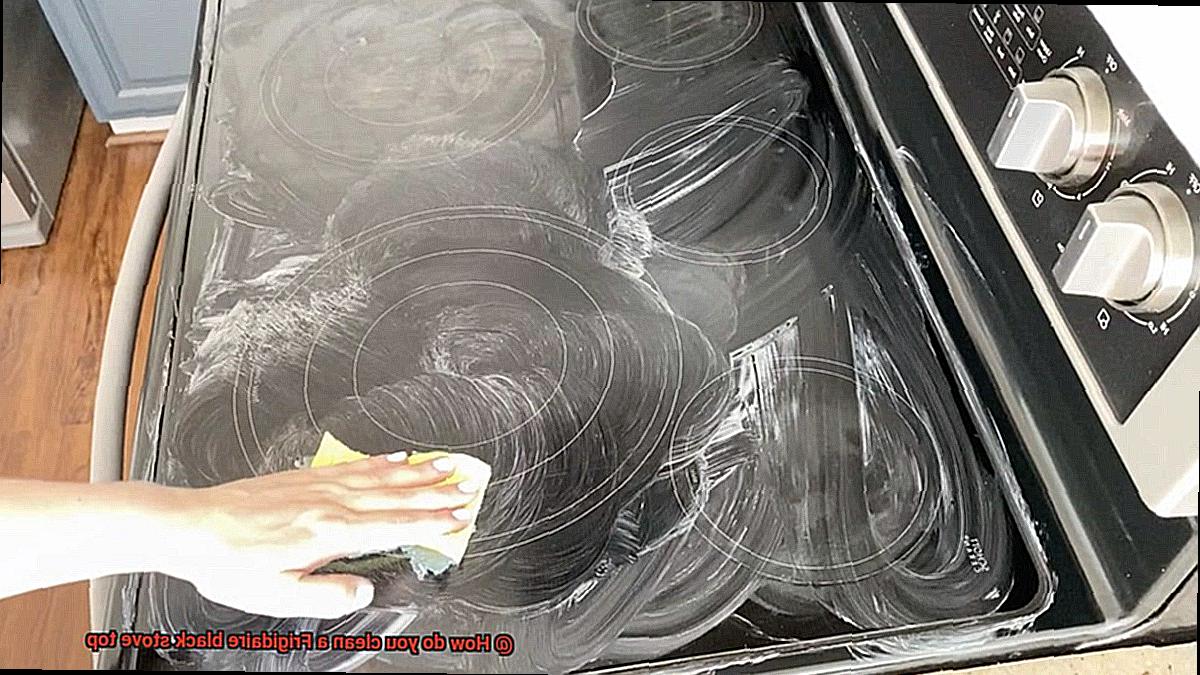 How do you clean a Frigidaire black stove top-3