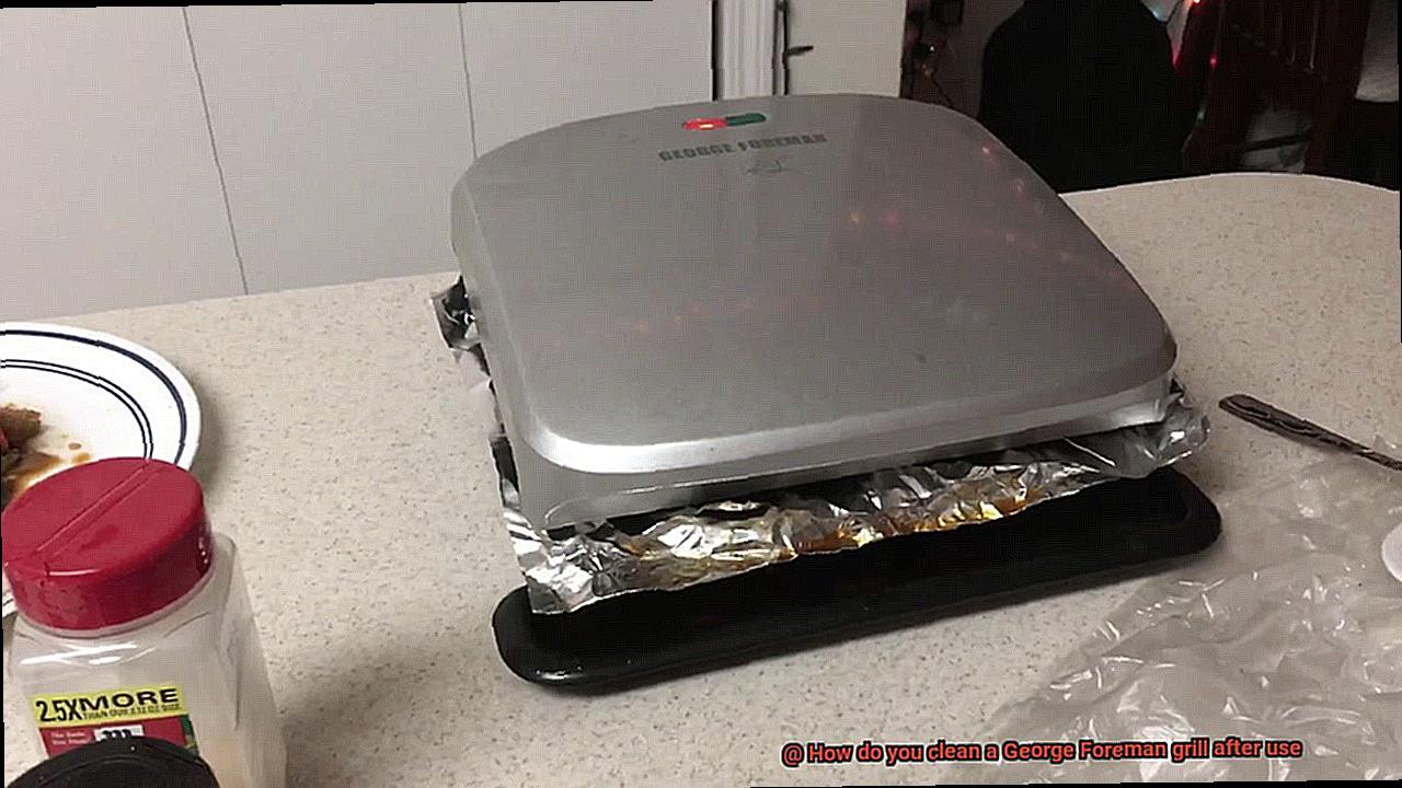 How do you clean a Foreman grill after use? Pastime Bar And Grill