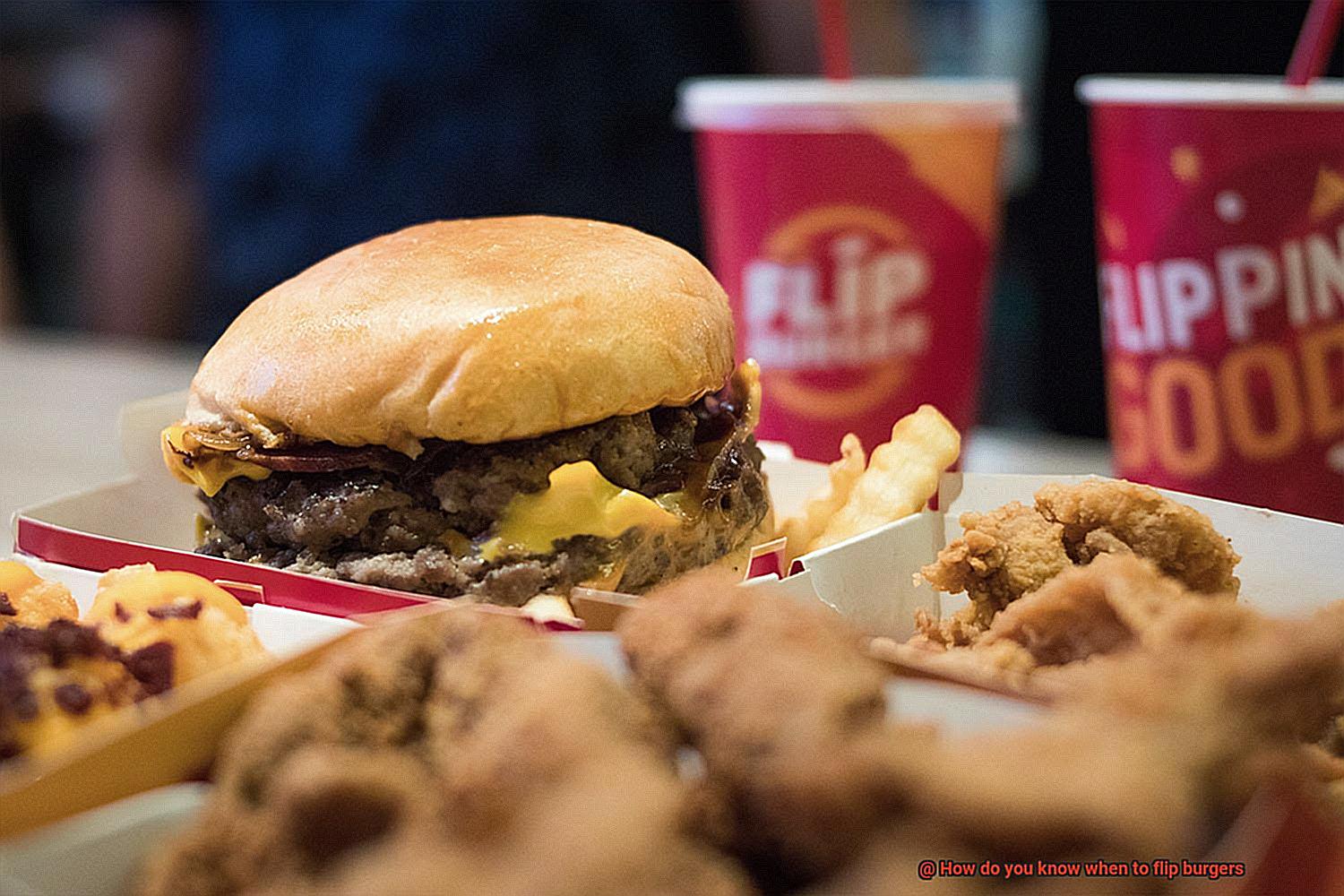 How do you know when to flip burgers? Pastime Bar And Grill