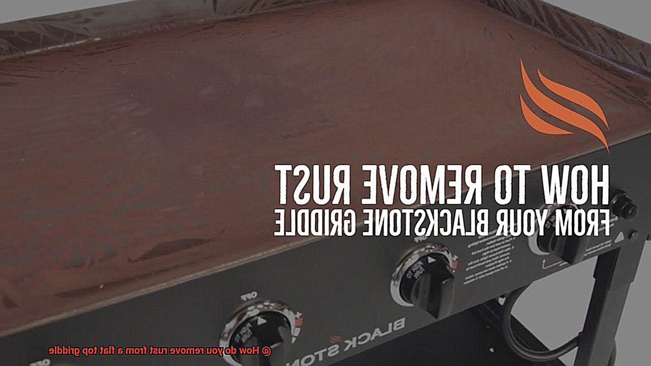 How do you remove rust from a flat top griddle-3