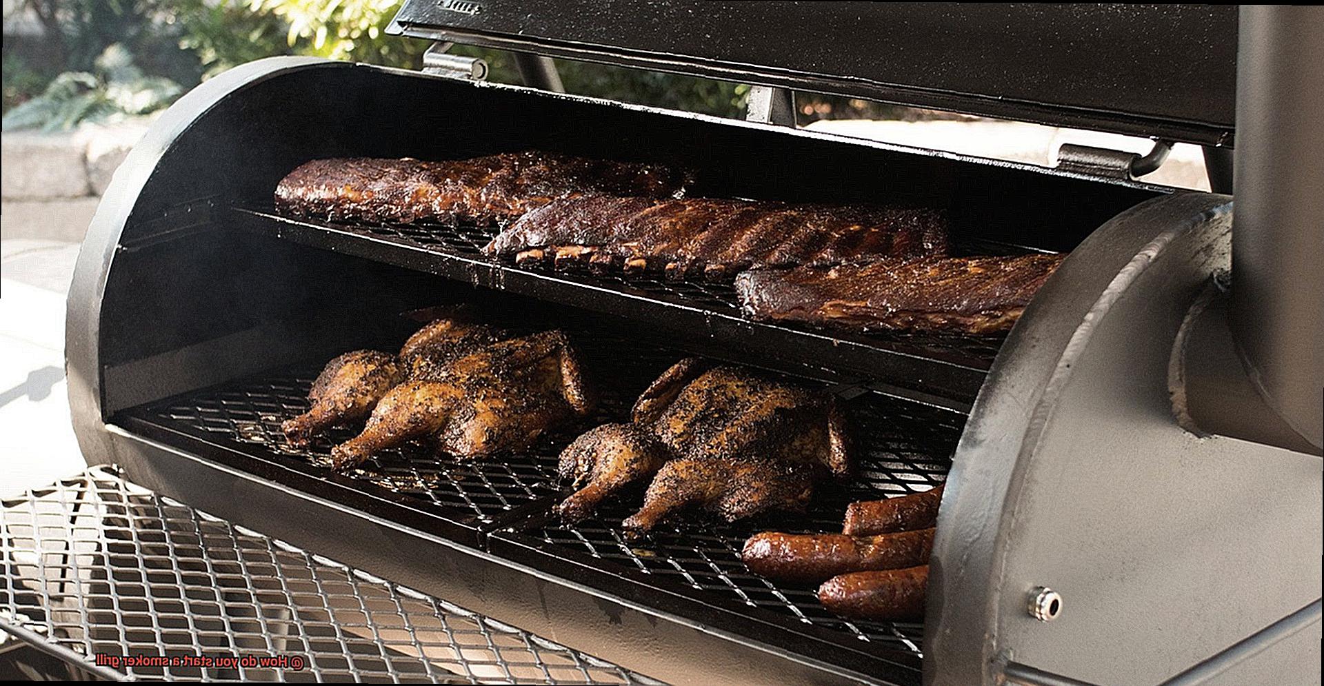 How do you start a smoker grill-4