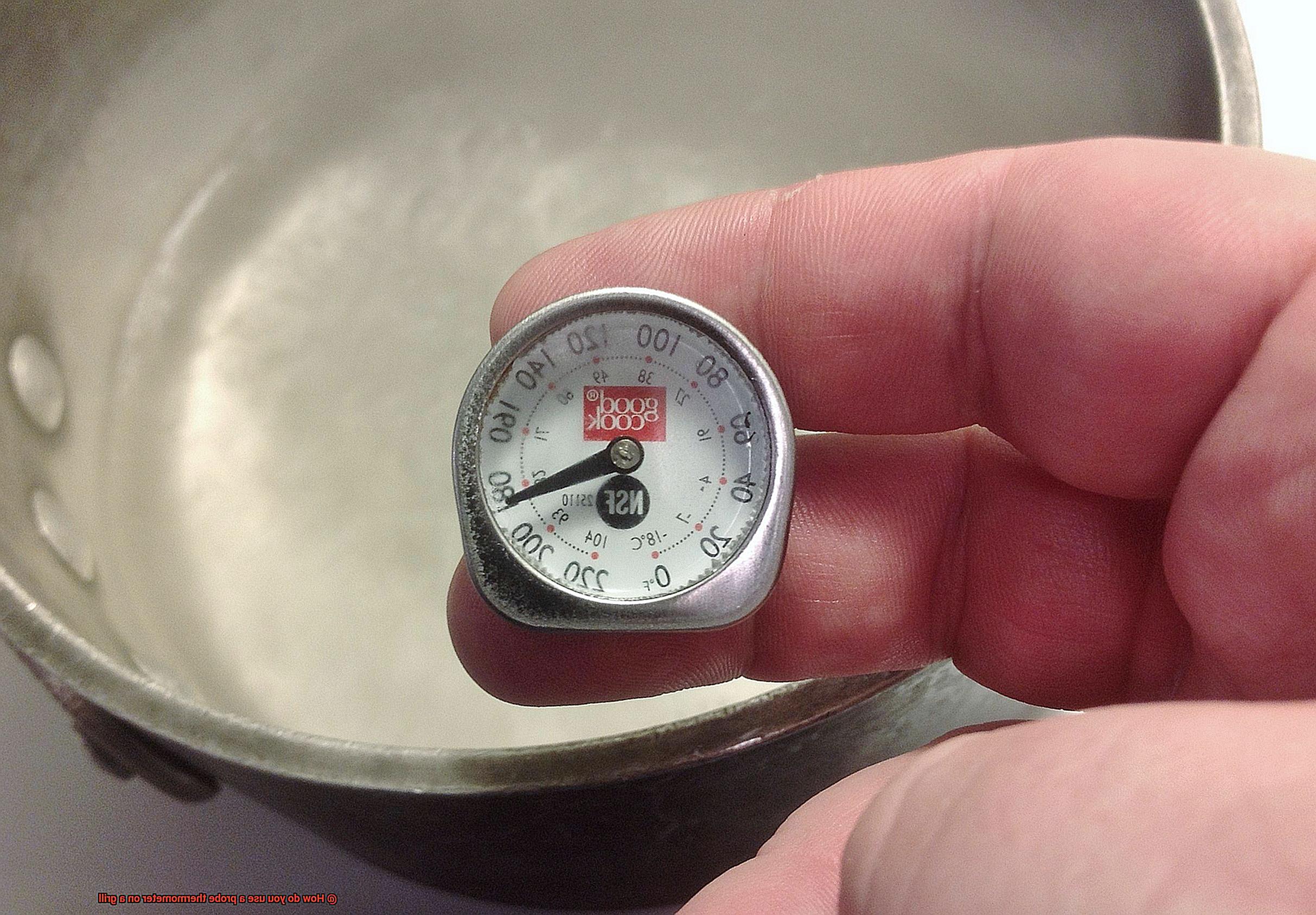 How do you use a probe thermometer on a grill-4