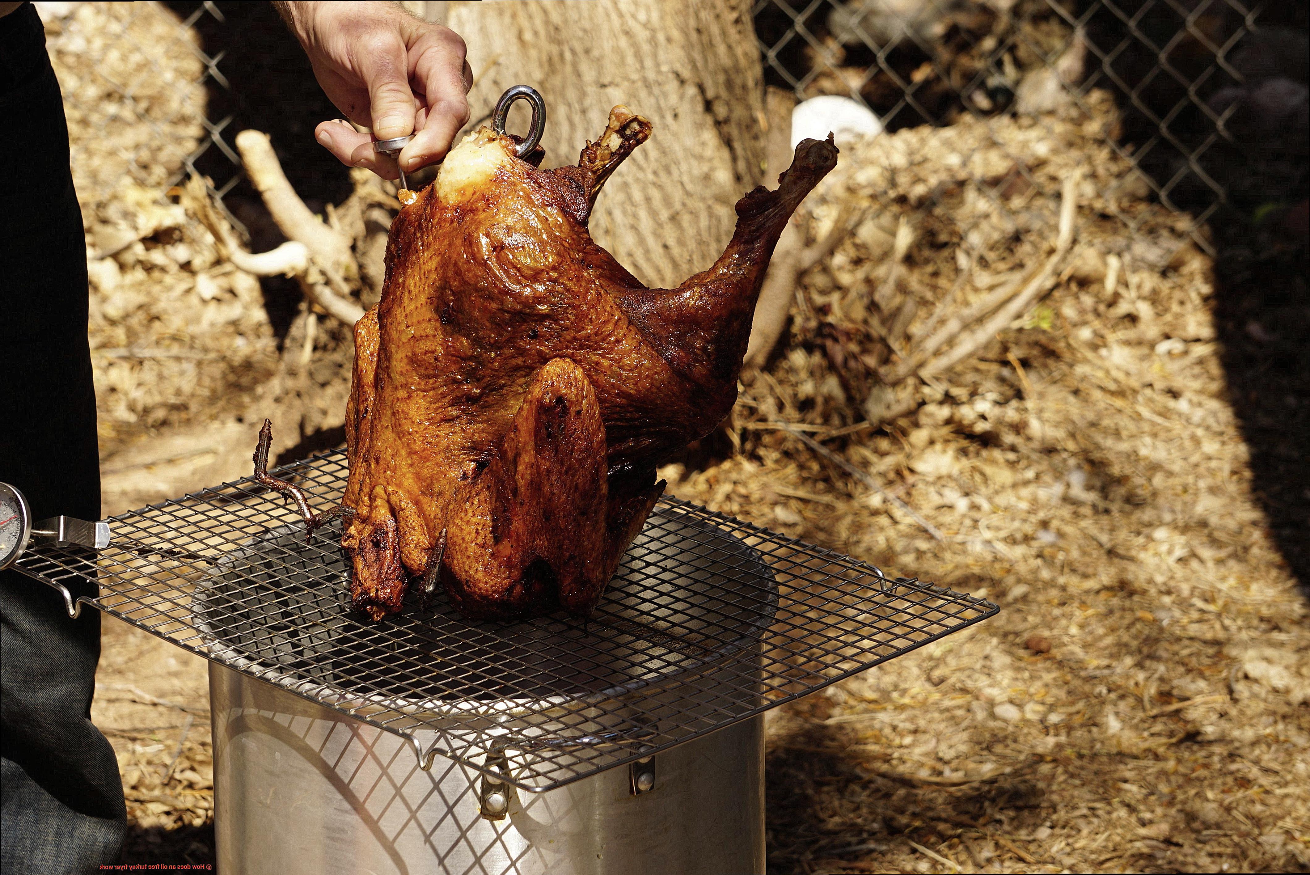 How does an oil free turkey fryer work-2