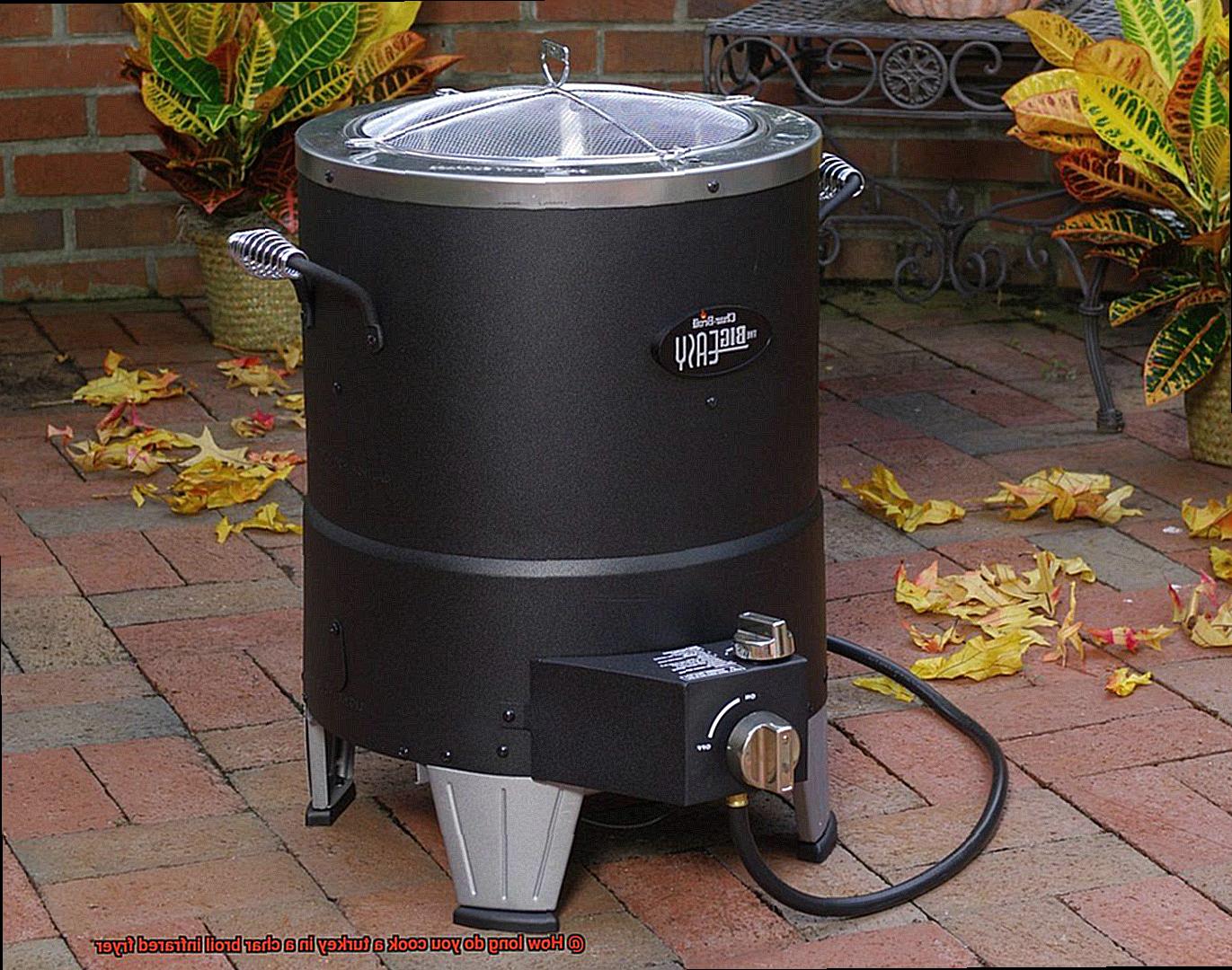 How long do you cook a turkey in a char broil infrared fryer? Pastime