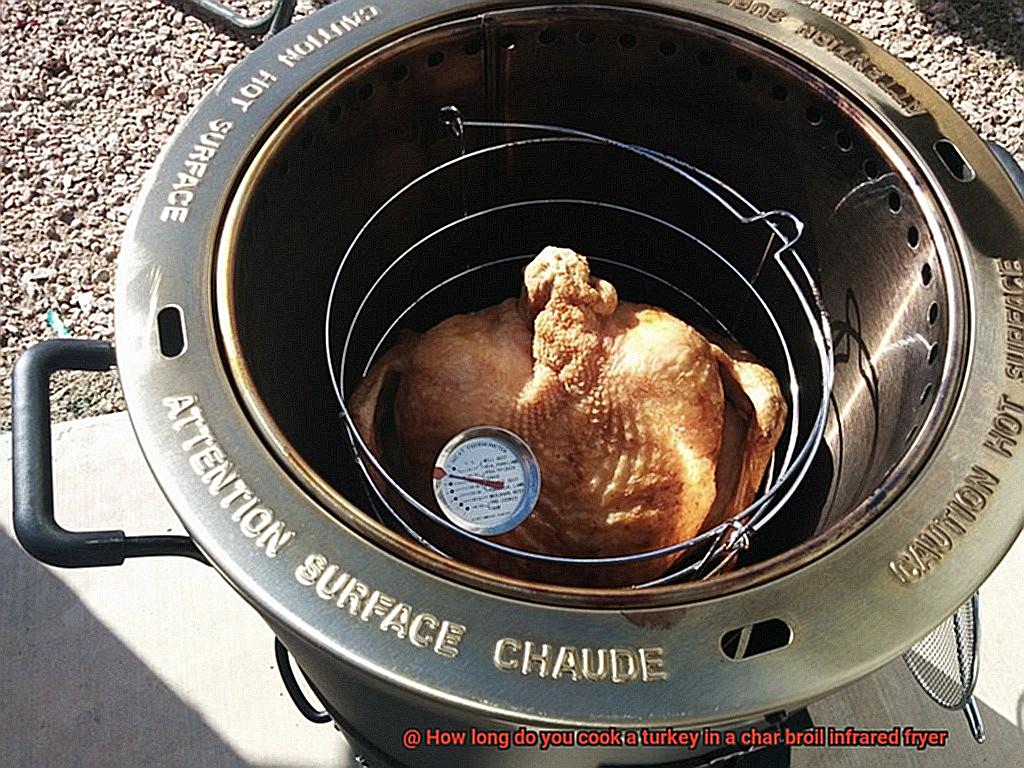 How long do you cook a turkey in a char broil infrared fryer? Pastime