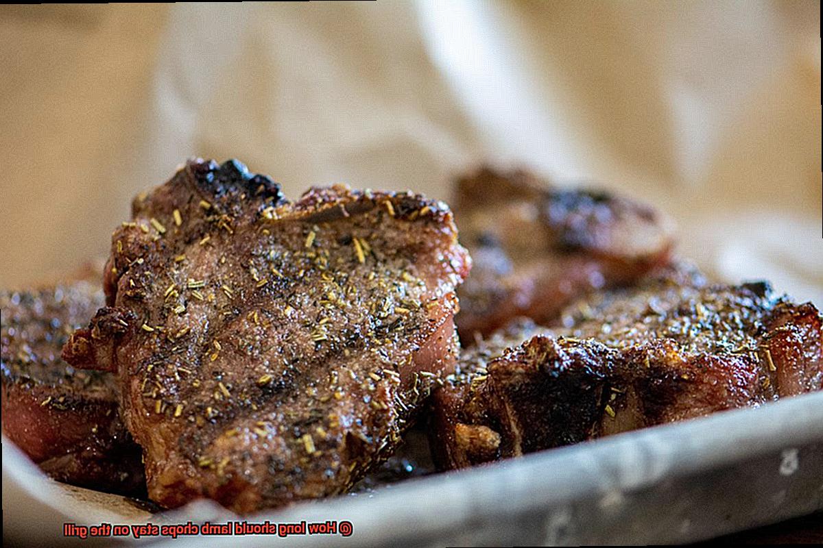 How long should lamb chops stay on the grill-8