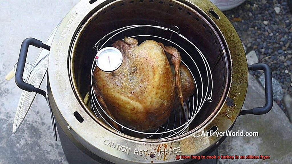 how long to cook a turkey in an oilless fryer