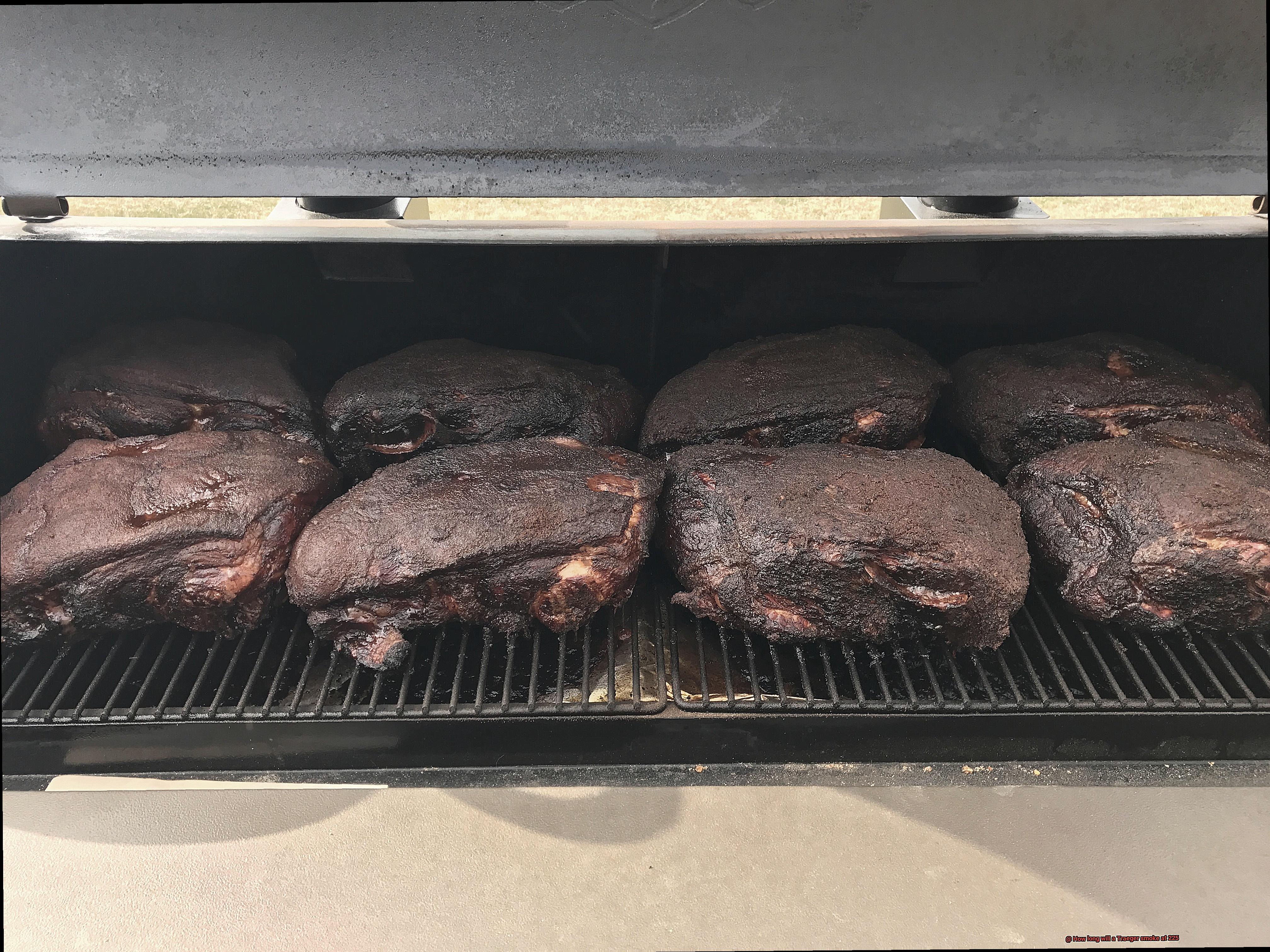 How long will a Traeger smoke at 225-8