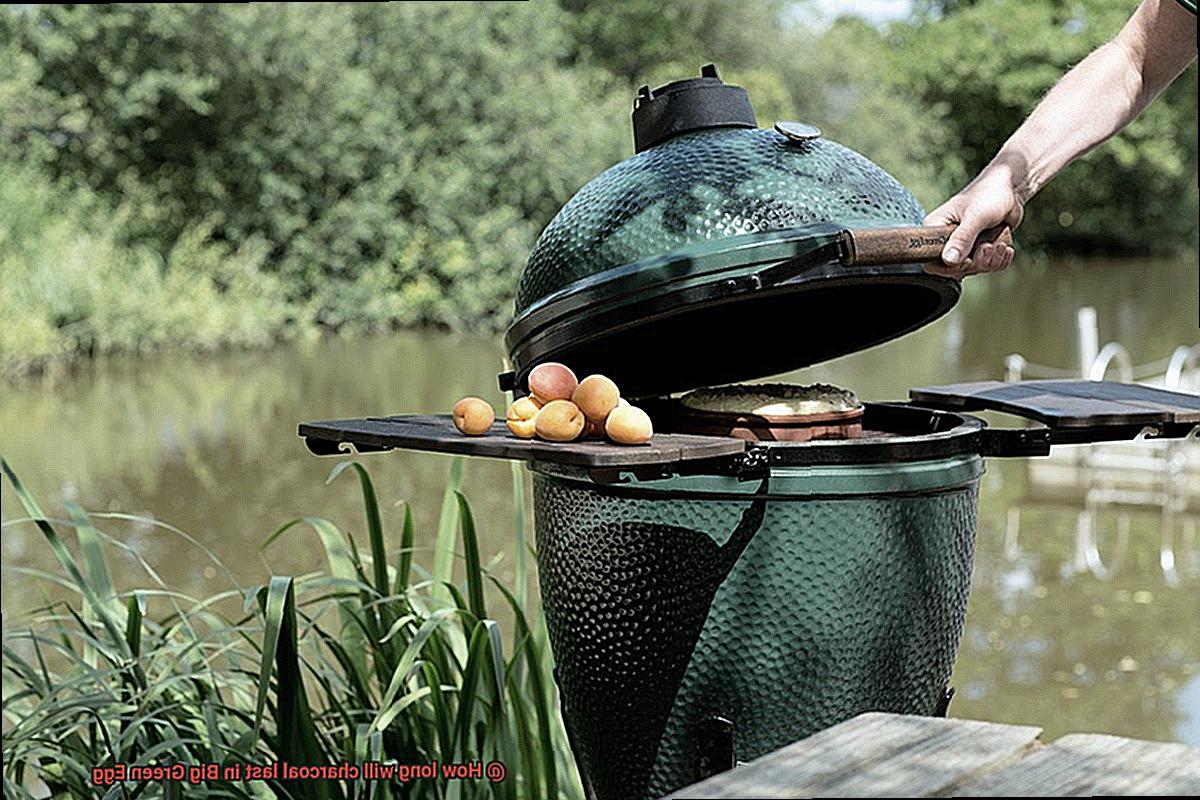 How long will charcoal last in Big Green Egg-5