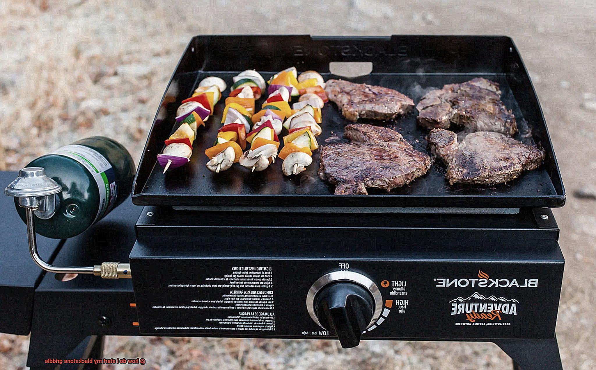 how do i start my blackstone griddle-3