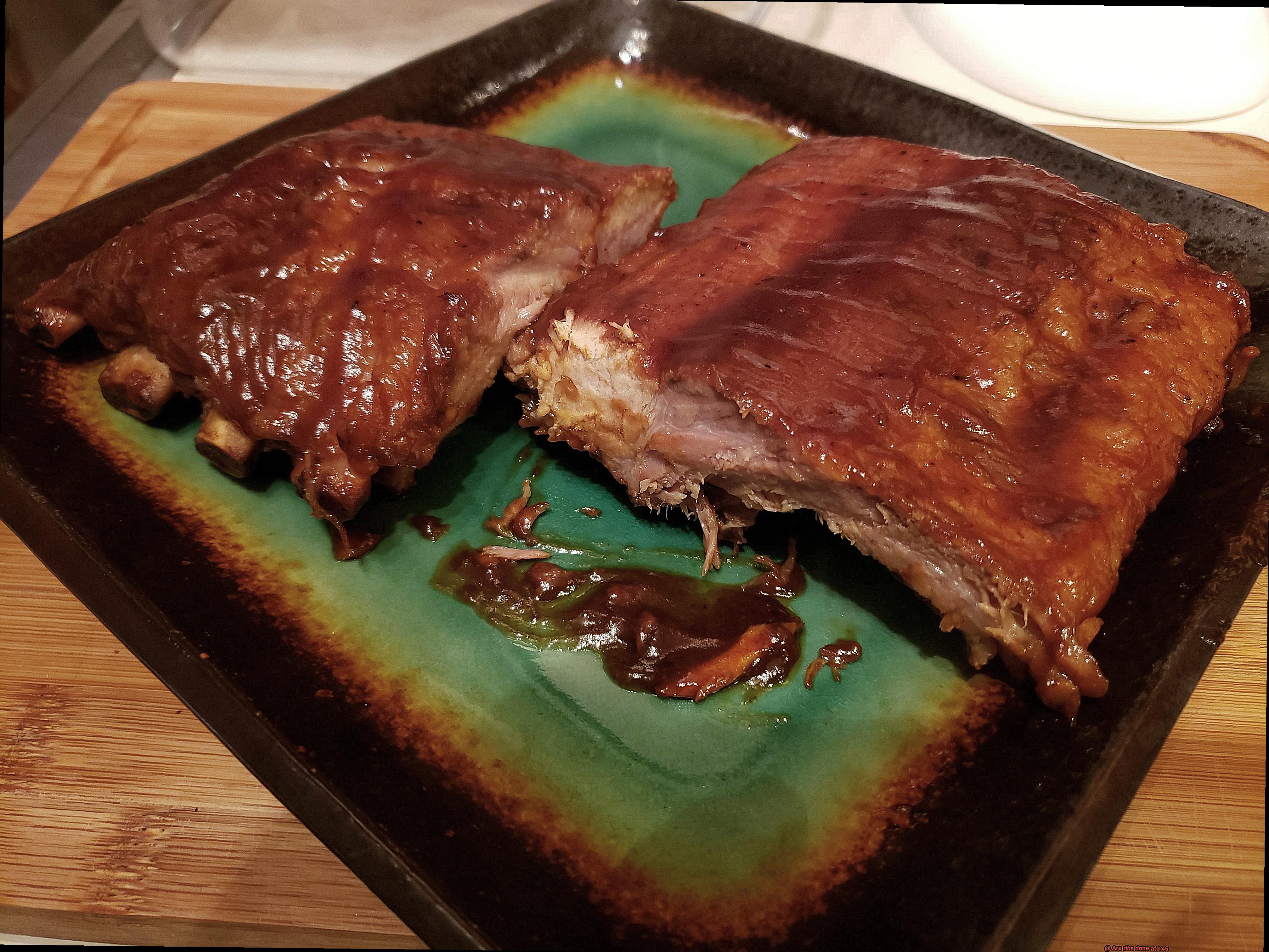 Are ribs done at 145-5