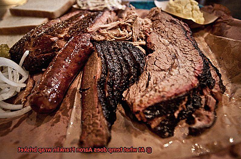 At what temp does Aaron Franklin wrap brisket-2