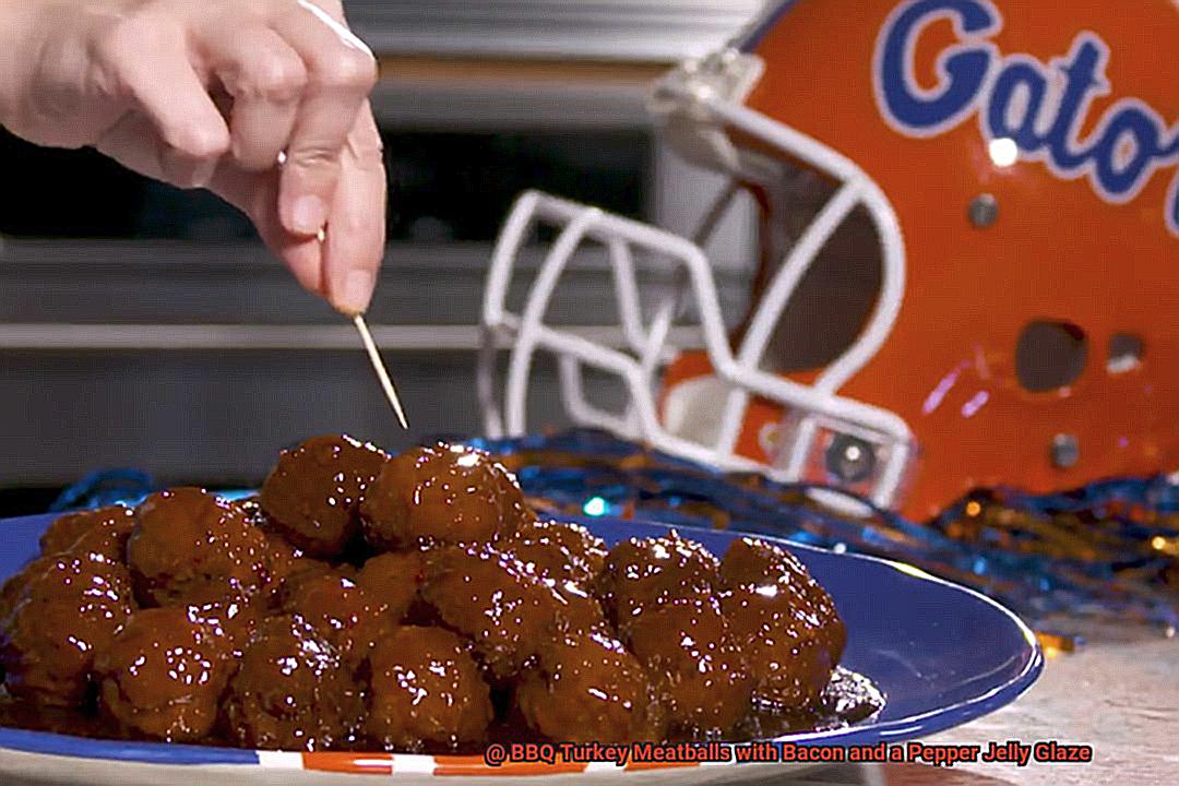 BBQ Turkey Meatballs with Bacon and a Pepper Jelly Glaze-4