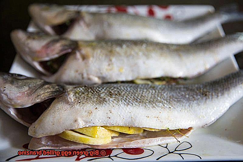 Big green egg grilled branzino-8