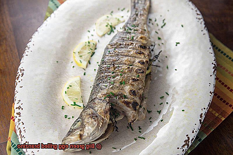 Big green egg grilled branzino-9