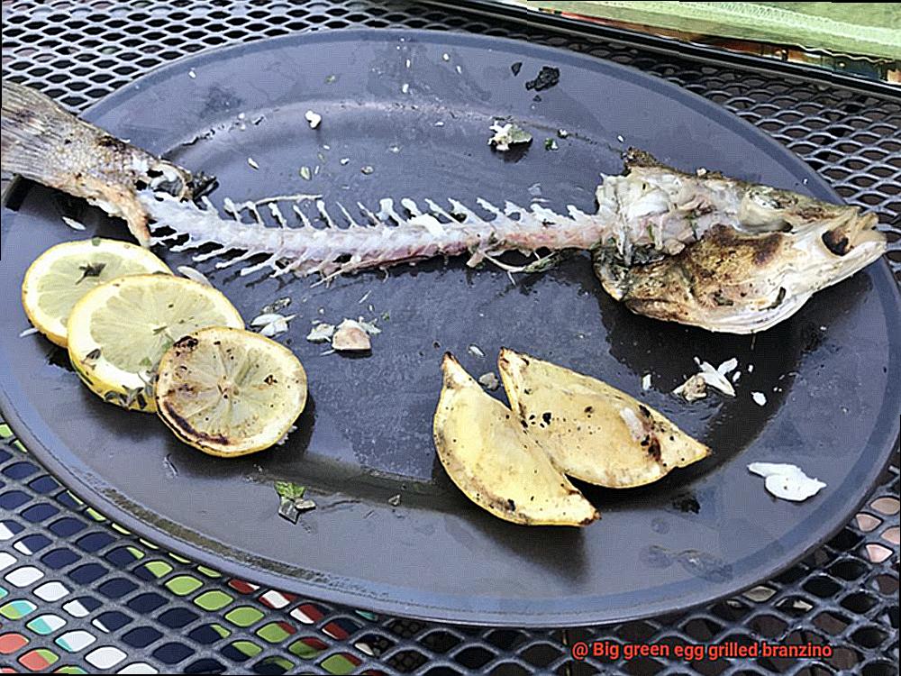 Big green egg grilled branzino-4
