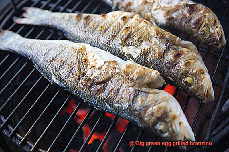 Big green egg grilled branzino-7