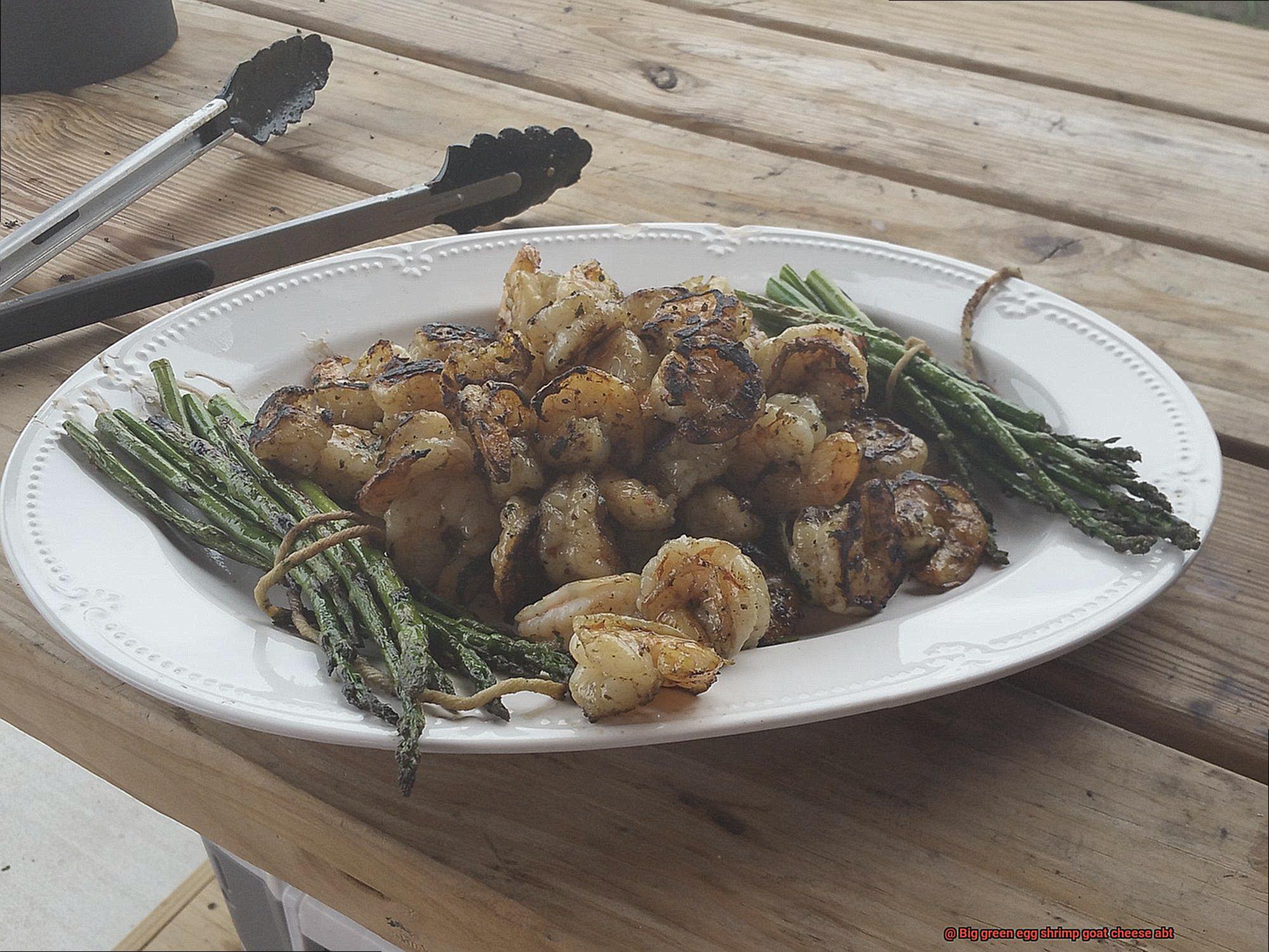 Big green egg shrimp goat cheese abt-8