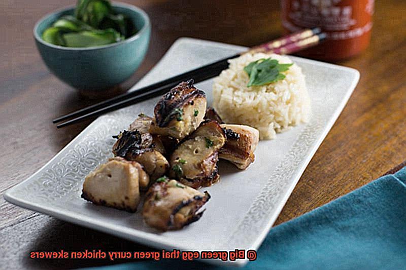 Big green egg thai green curry chicken skewers-5