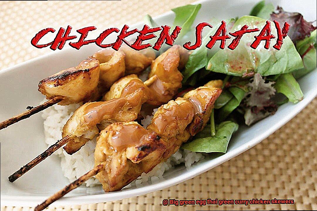 Big green egg thai green curry chicken skewers-8