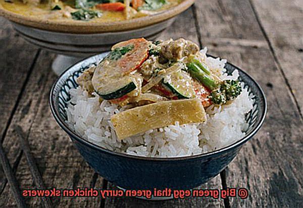 Big green egg thai green curry chicken skewers-4