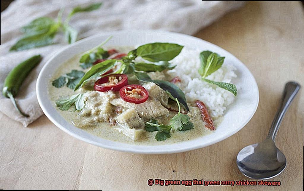 Big green egg thai green curry chicken skewers-11