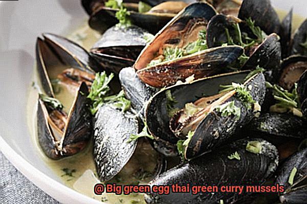 Big green egg thai green curry mussels-6