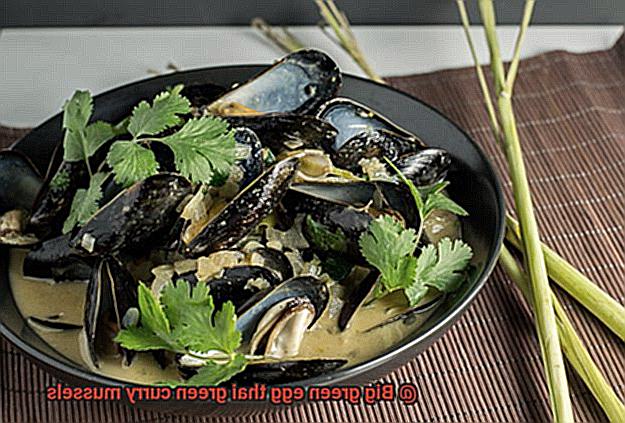 Big green egg thai green curry mussels-7