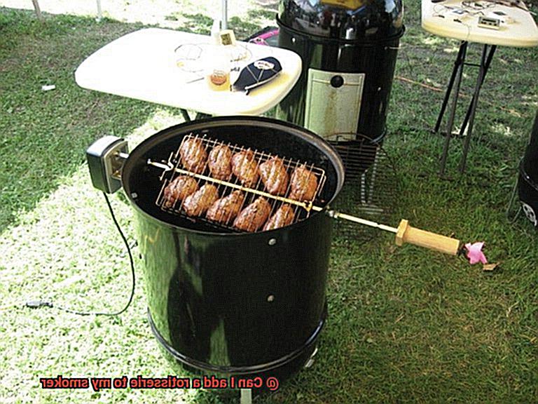 Can I add a rotisserie to my smoker-2