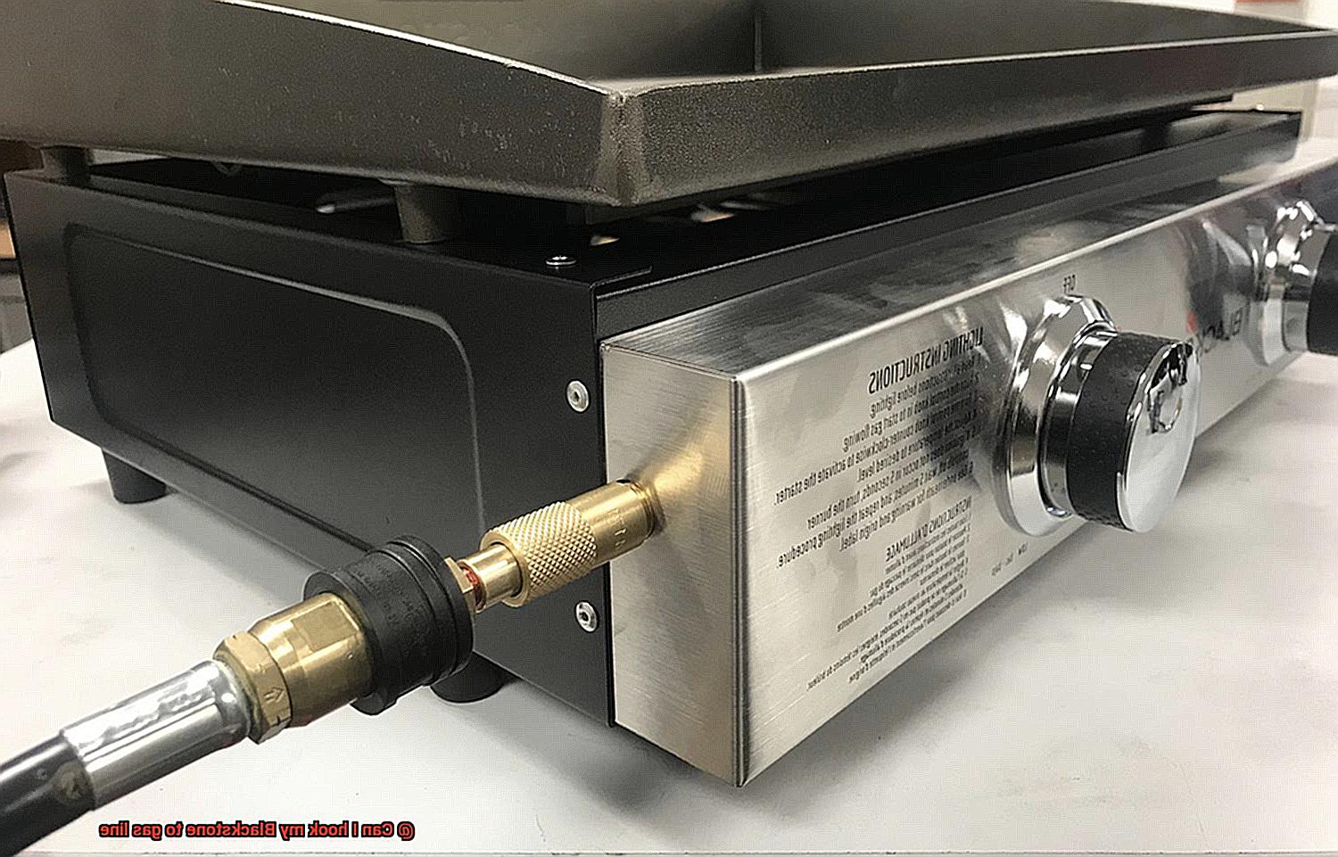 Can I hook my Blackstone to gas line-8