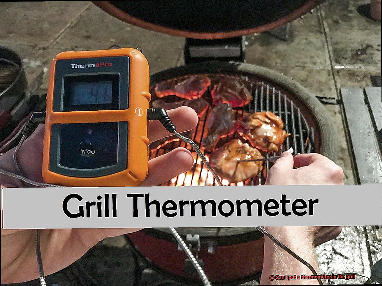 Can I put a thermometer in the grill-3