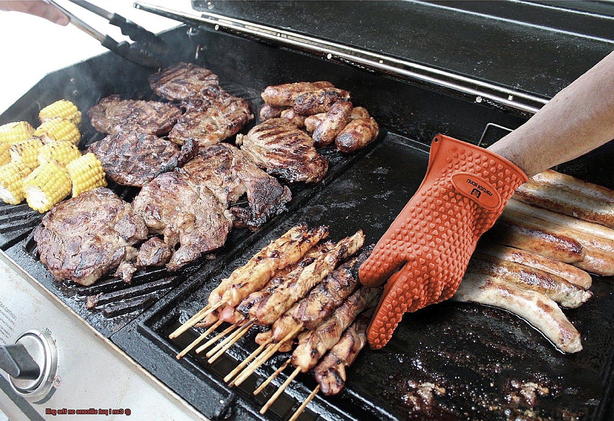 Can I put silicone on the grill-3