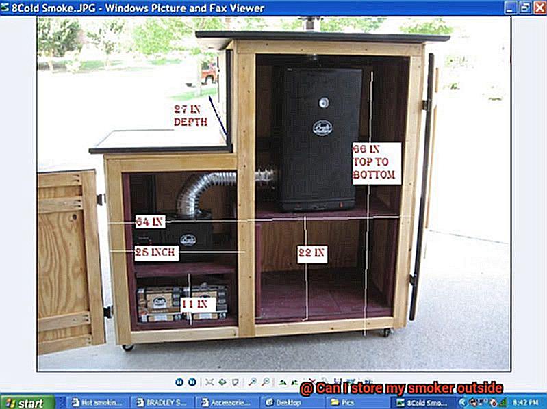 Can I store my smoker outside -7