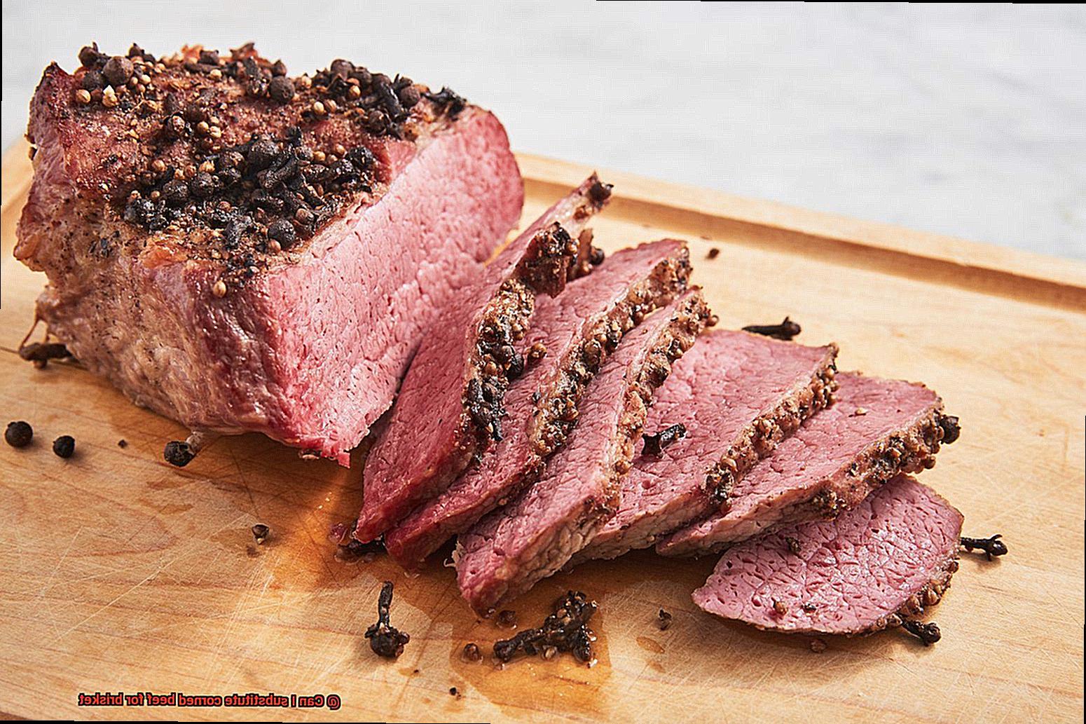 Can I substitute corned beef for brisket? Pastime Bar And Grill