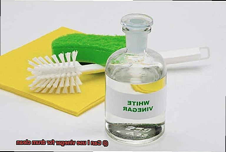 Can I use vinegar for drum clean-7