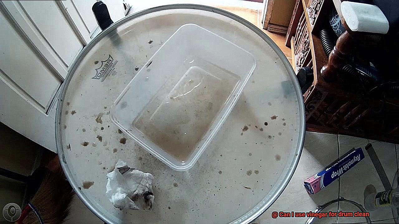 Can I use vinegar for drum clean-2